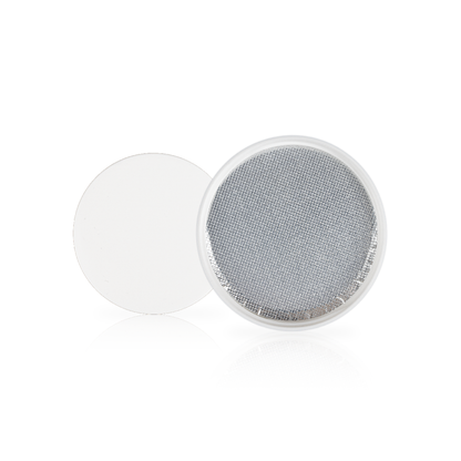 White Smooth Skirt Lid with Universal Heat Seal Liner
