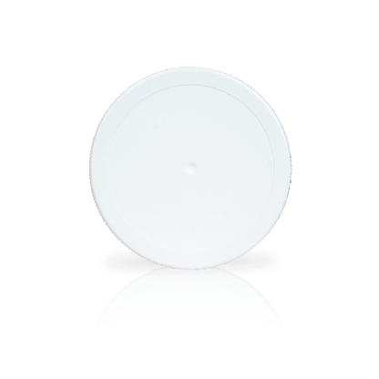 110mm 100-400 White Ribbed (Matte Top) Plastic Cap with Foam Liner-1