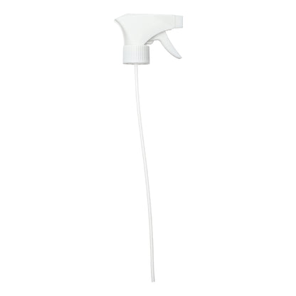 28-400 White Ribbed Skirt Trigger Sprayer with 248mm Dip Tube