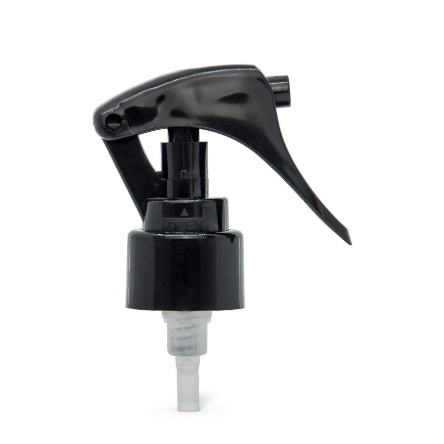 24-410 Black Smooth Skirt PP Fine Mist Mini Trigger Sprayer With 197mm ...