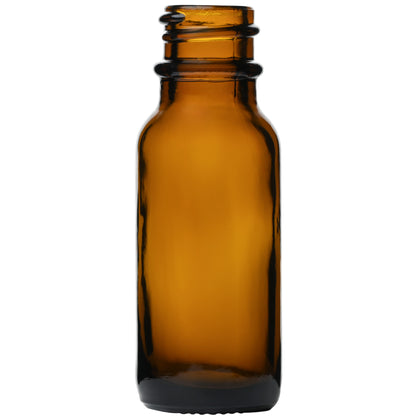 0.5 oz (15 ml) Boston Round Glass Bottles 18-400 Neck Finish body