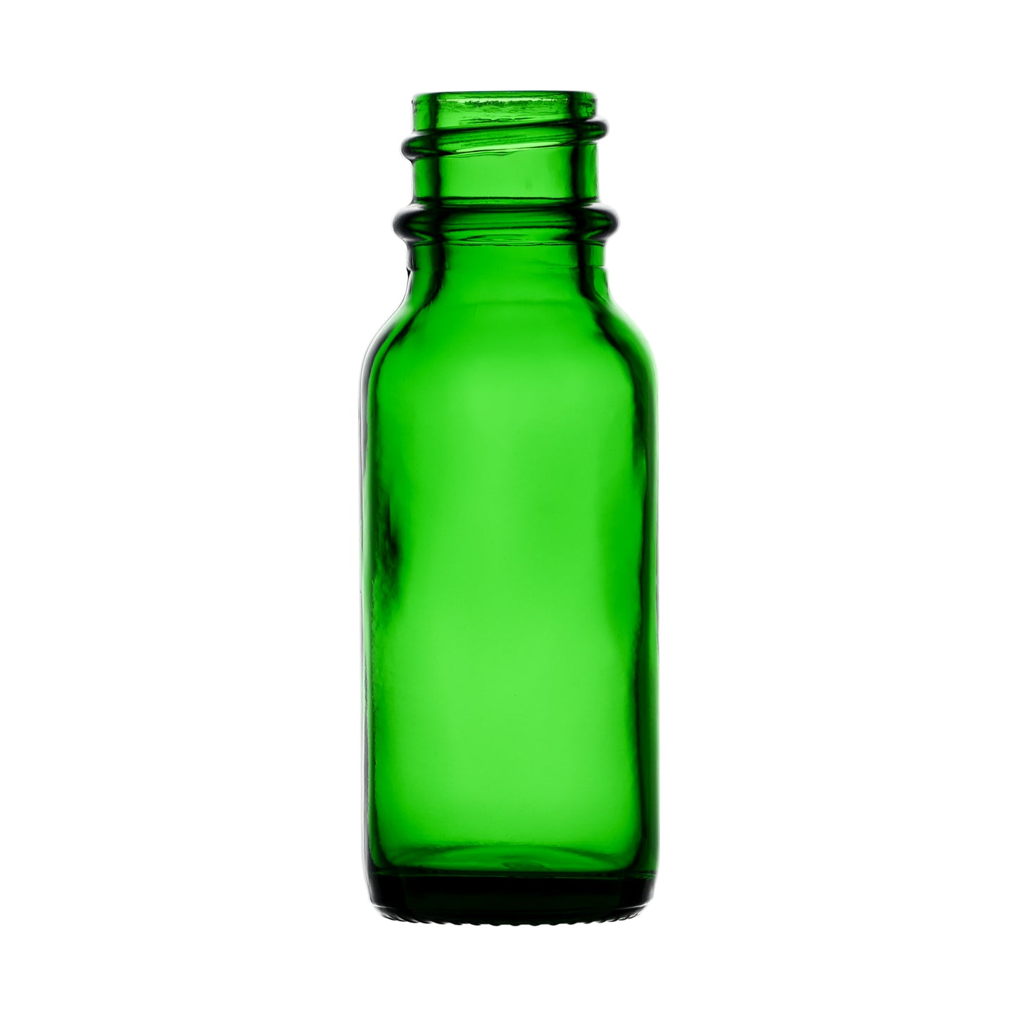 0.5 oz Boston Round Glass Bottles 18-400 Neck Finish