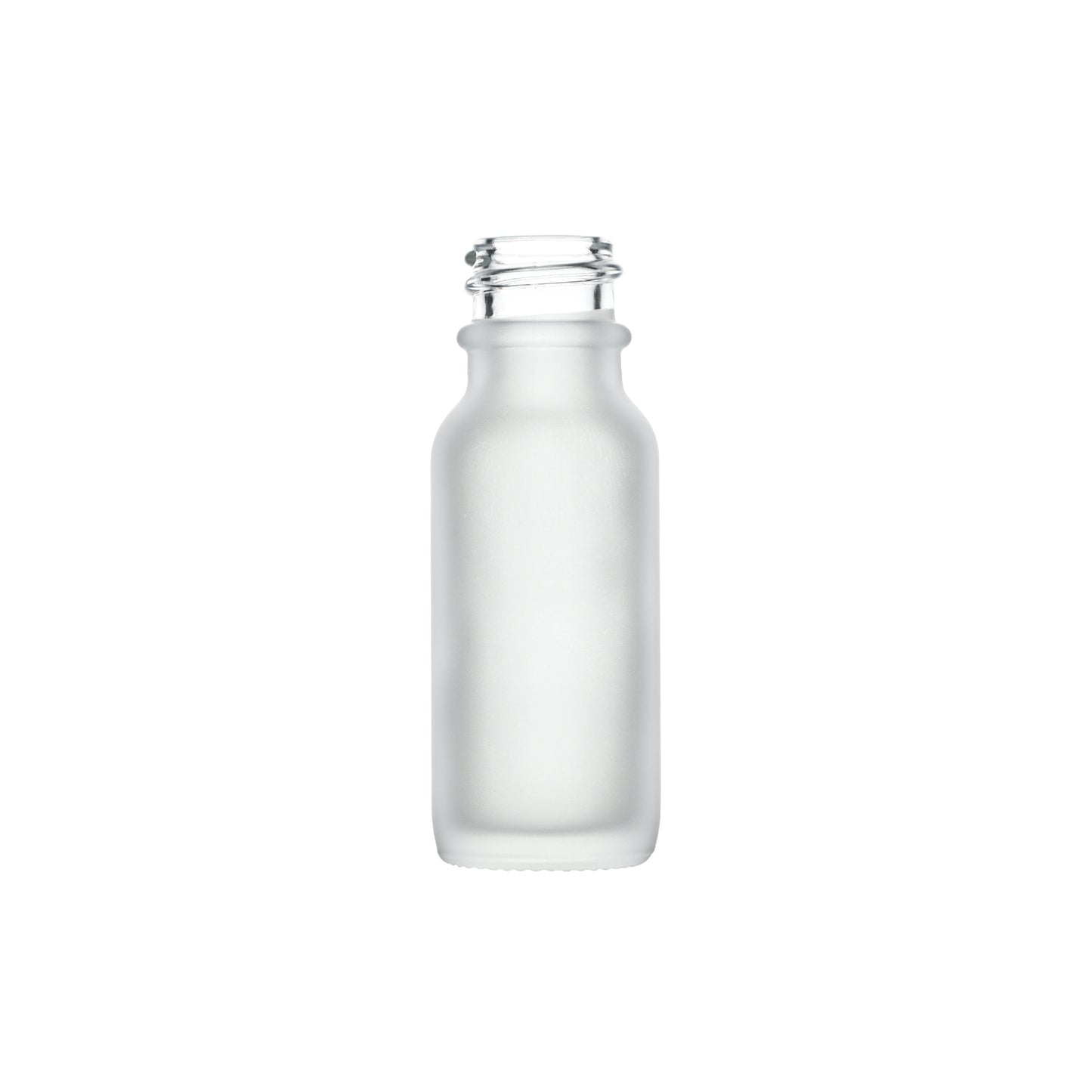 0.5 oz Boston Round Glass Bottles 18-400 Neck Finish