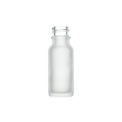 0.5 oz Boston Round Glass Bottles 18-400 Neck Finish