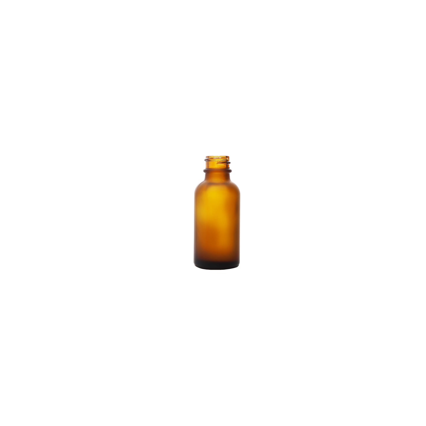 15ml Amber Frosted Boston Round Glass Bottle with 18-400 Neck Finish
