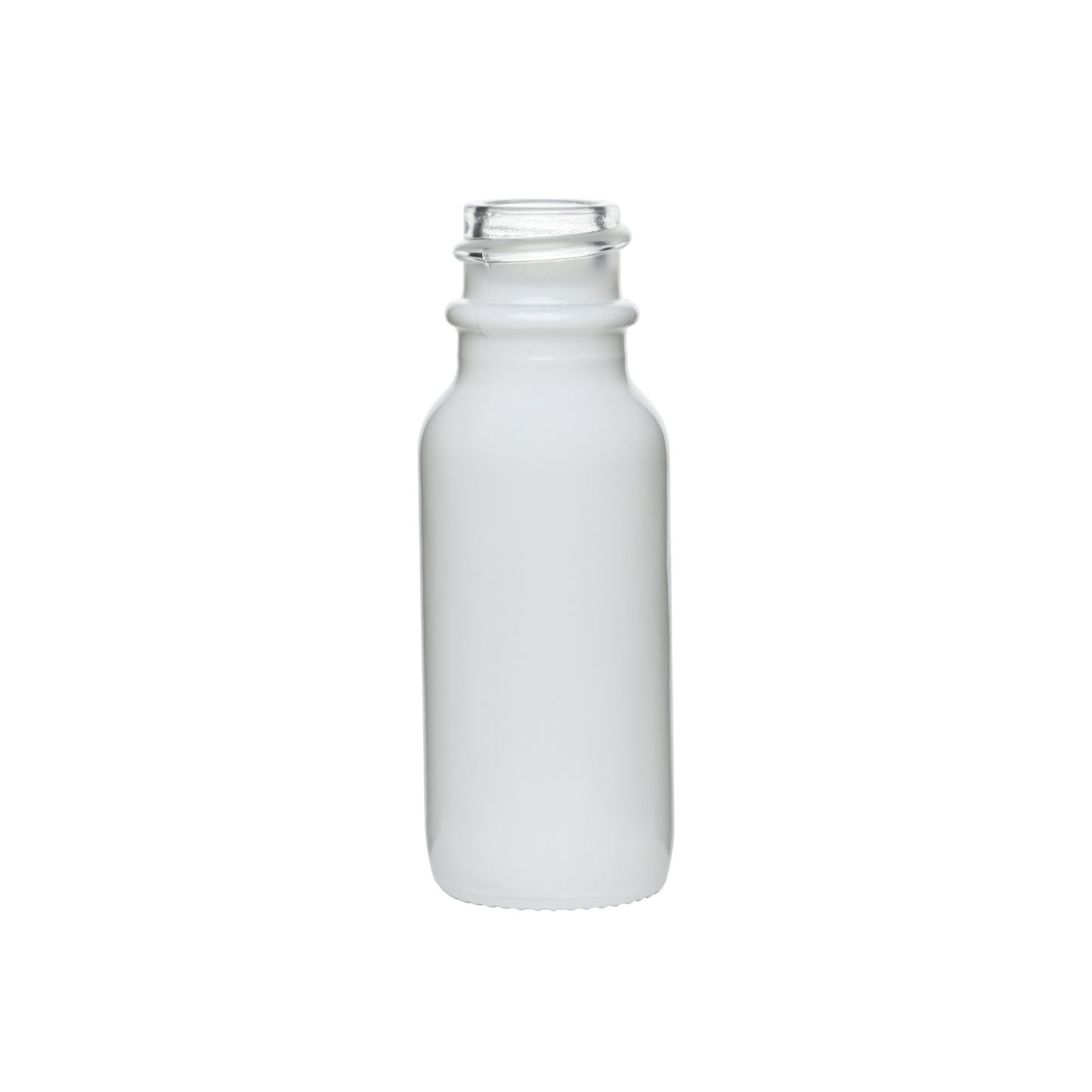0.5 oz Boston Round Glass Bottles 18-400 Neck Finish