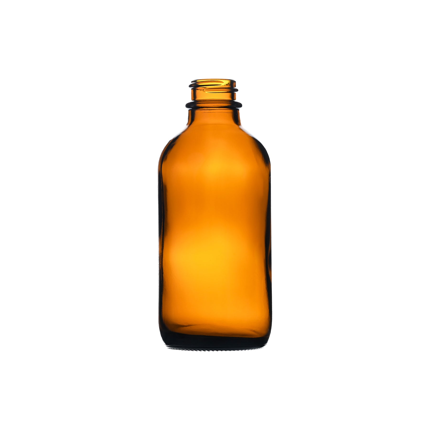 4 oz Boston Round Glass Bottle with 22-400 Neck