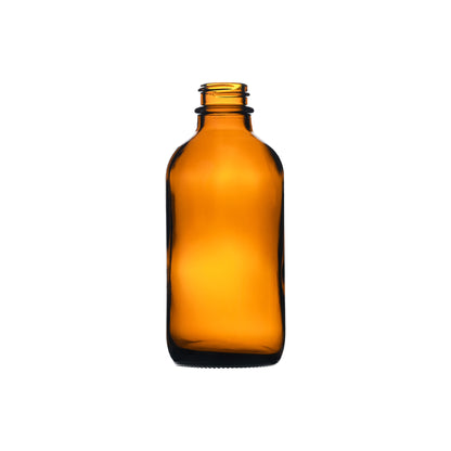 4 oz Boston Round Glass Bottle with 22-400 Neck