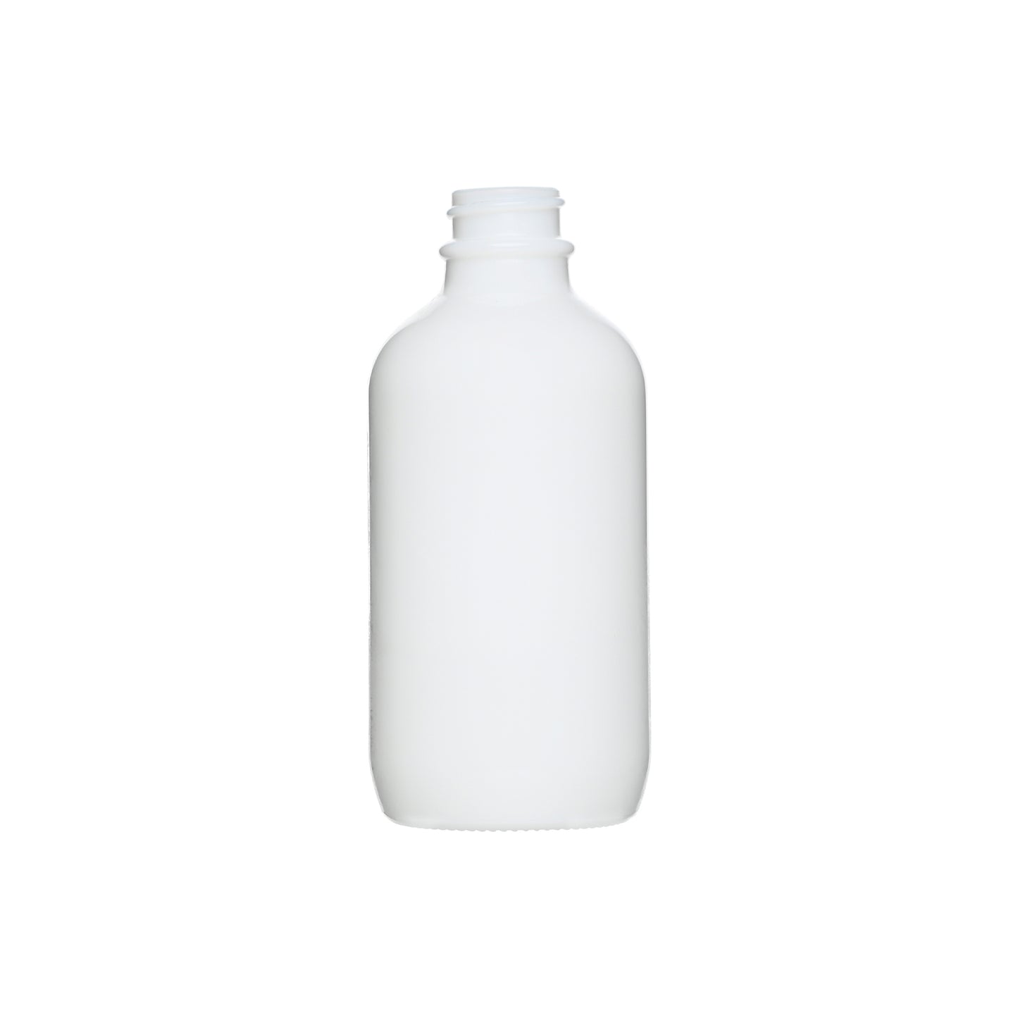 4 oz Opal White Boston Round Glass Bottle with 22-400 Neck
