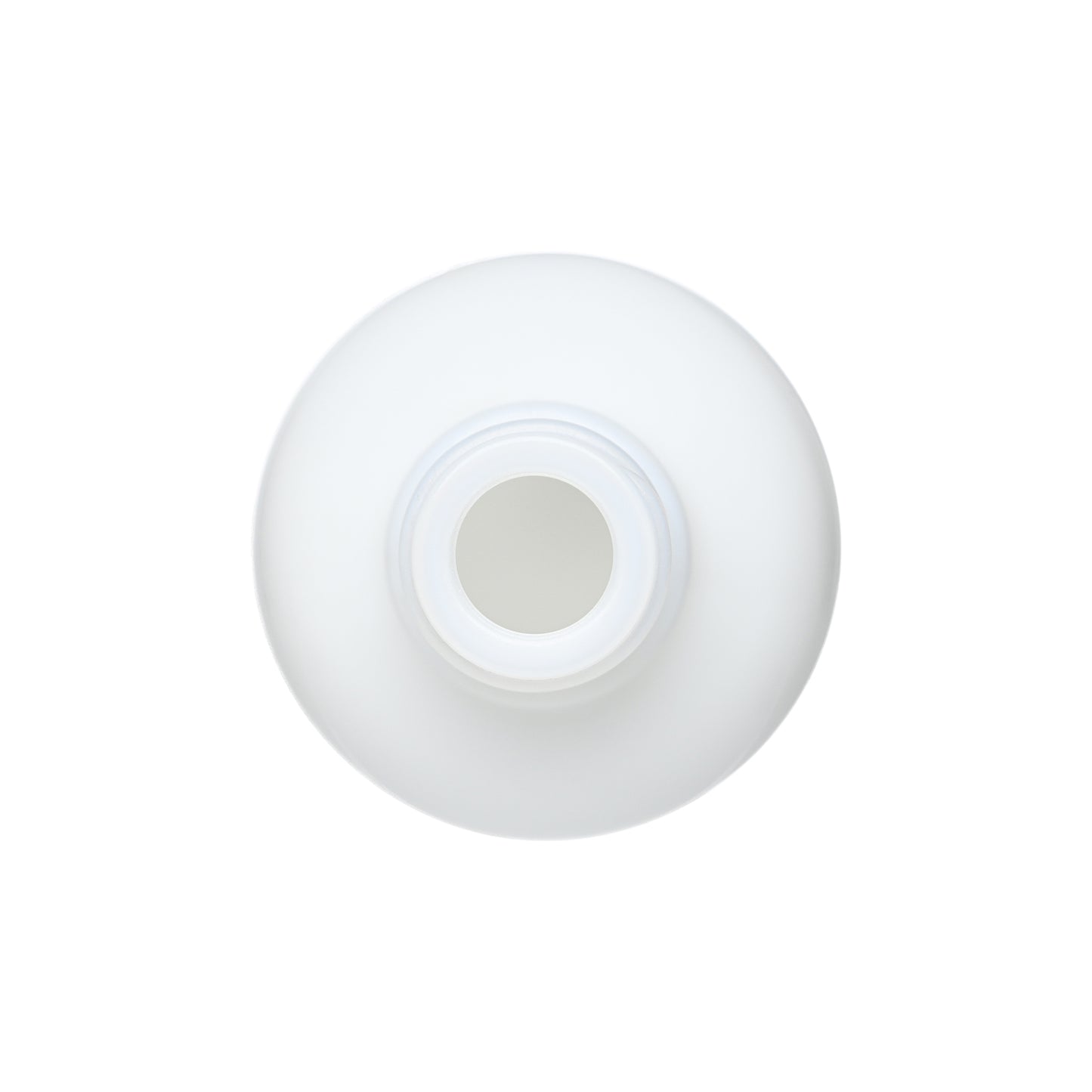 4 oz Opal White Boston Round Glass Bottle with 22-400 Neck