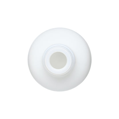 4 oz Opal White Boston Round Glass Bottle with 22-400 Neck