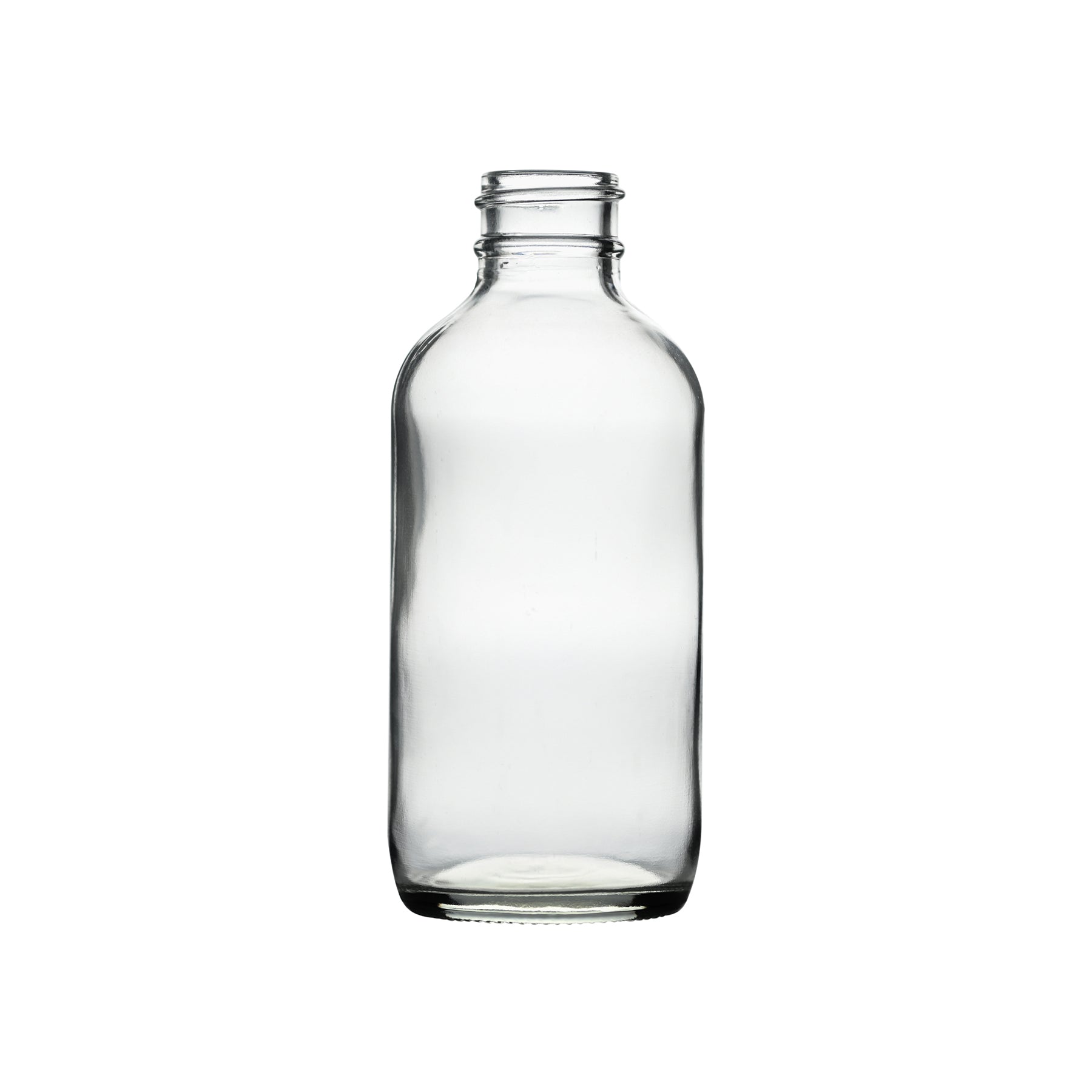 4 oz Glass Boston Round Bottles 24-400 Neck Finish