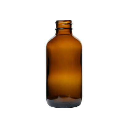 4 oz Glass Boston Round Bottles 24-400 Neck Finish