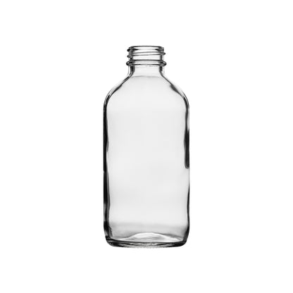 8 oz Boston Round Glass Bottle with 28-400 Neck Finish