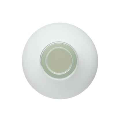 8 oz Matte White Boston Round Glass Bottle with 28-400 Neck Finish