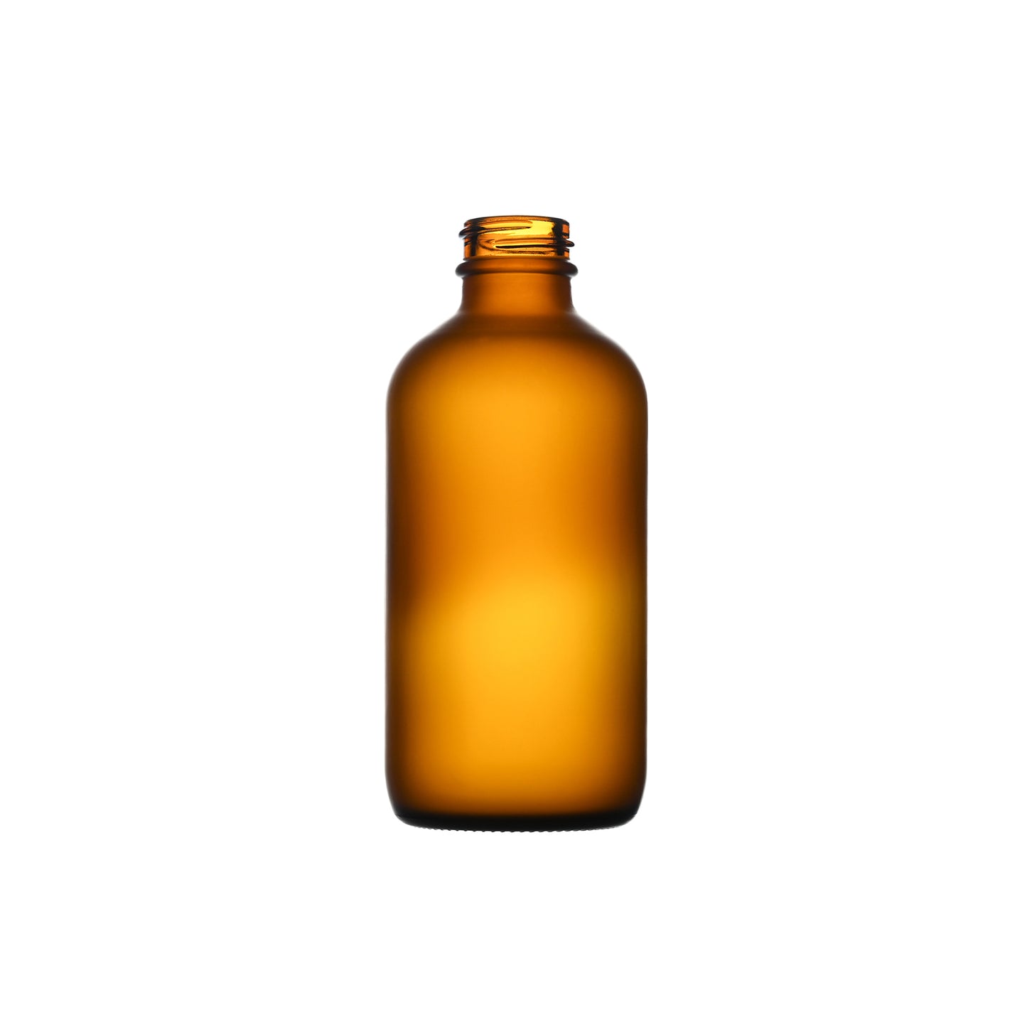 8 oz Boston Round Glass Bottle with 28-400 Neck Finish