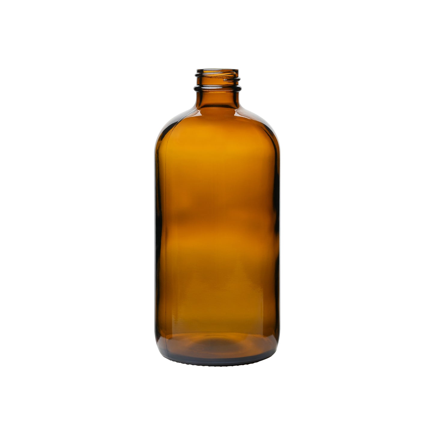 16 oz Glass Boston Round Bottles 28-400 Neck Finish