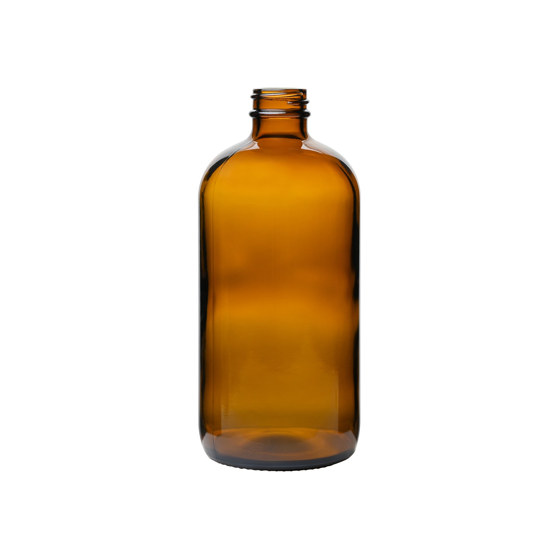 16 oz Glass Boston Round Bottles 28-400 Neck Finish