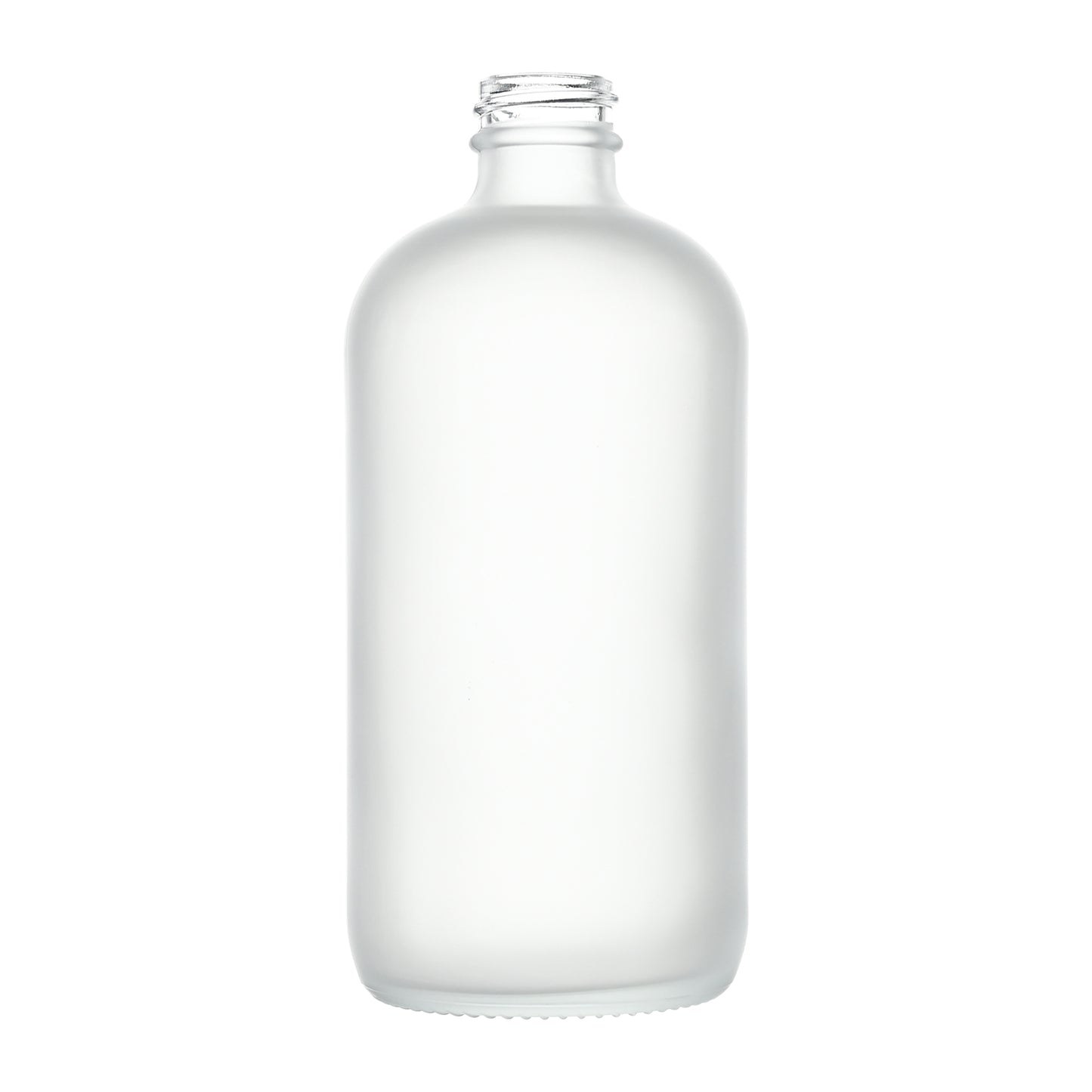 16 oz Glass Boston Round Bottles 28-400 Neck Finish