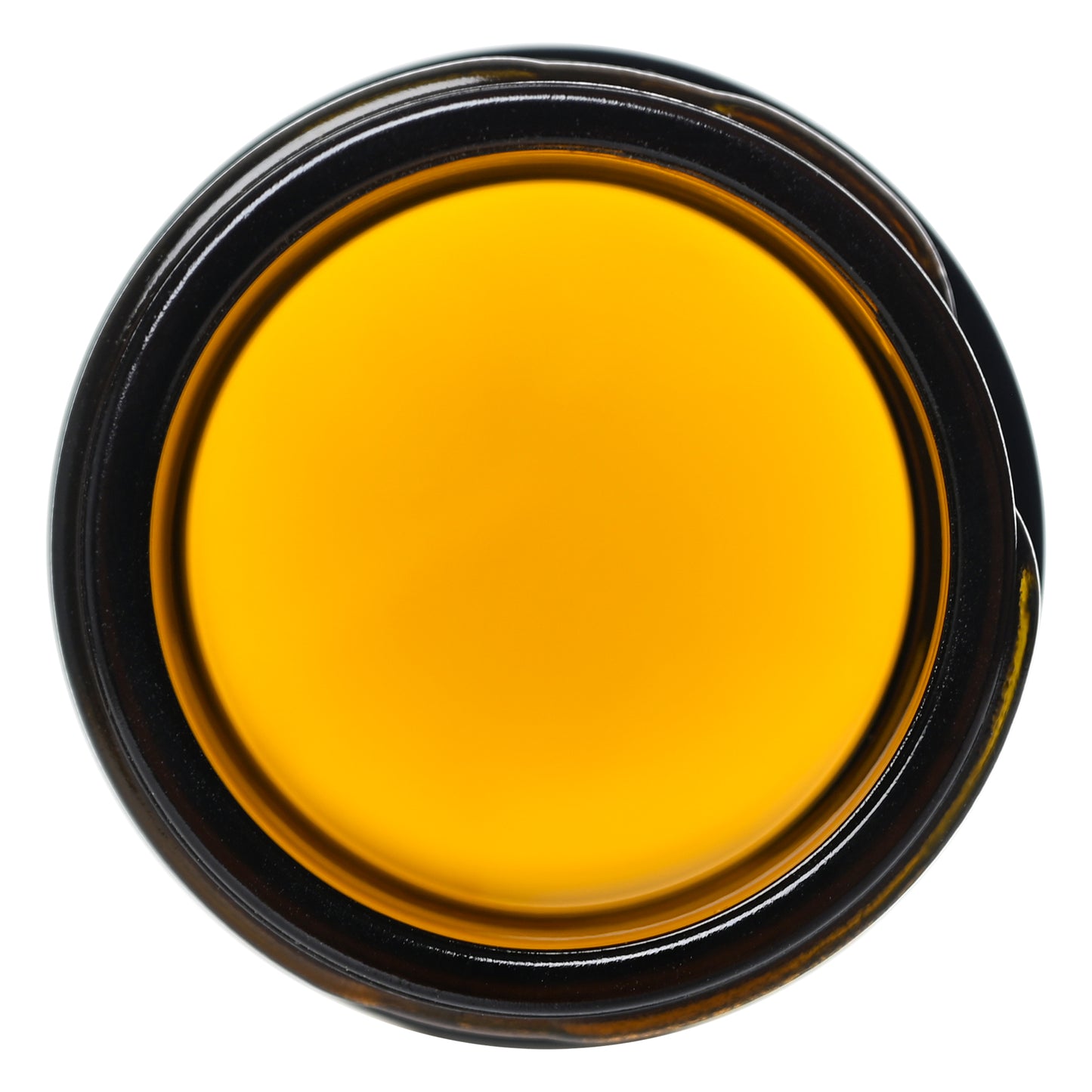 1 oz Amber Straight Sided Glass Jar with 43-400 Neck Finish neck opening