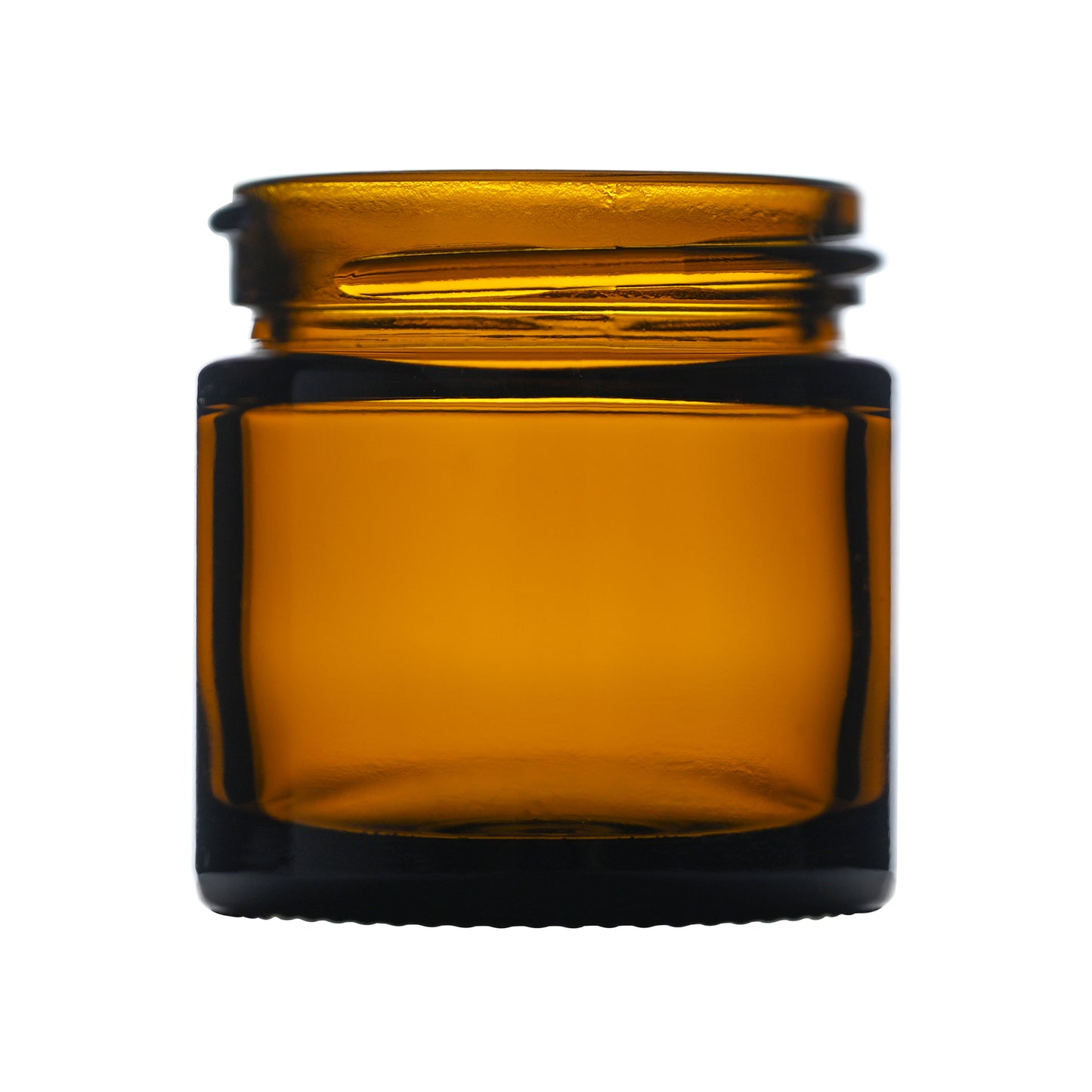1 oz Amber Straight Sided Glass Jar with 43-400 Neck Finish