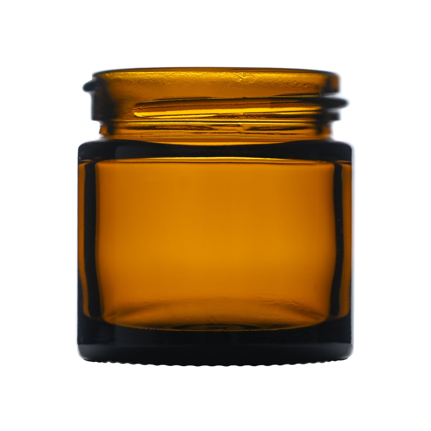 1 oz Amber Straight Sided Glass Jar with 43-400 Neck Finish
