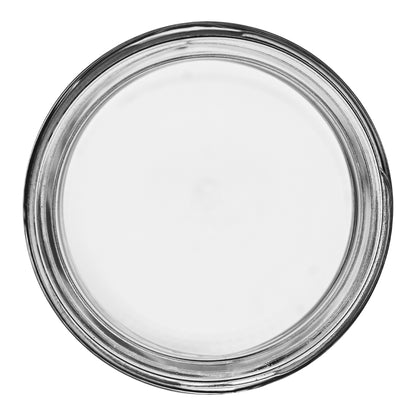 2 oz Clear Straight Sided Glass Jar with 53-400 Neck Finish bottom view