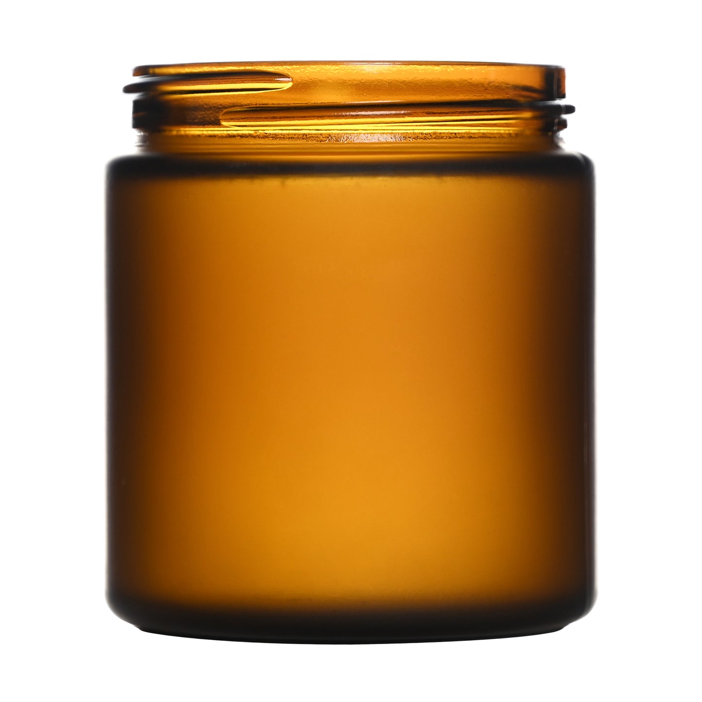 4 oz Amber Frosted Straight Sided Glass Jar with 58-400 Neck Finish
