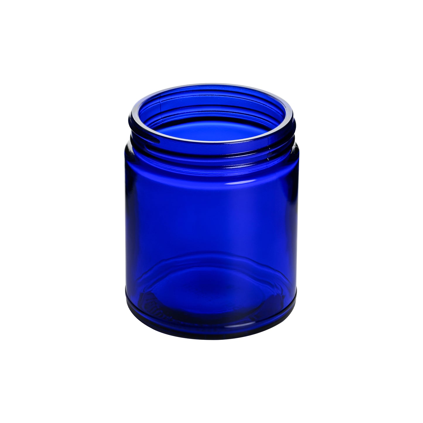 9 oz Cobalt Blue Straight Sided Glass Jar with 70-400 Neck Finish
