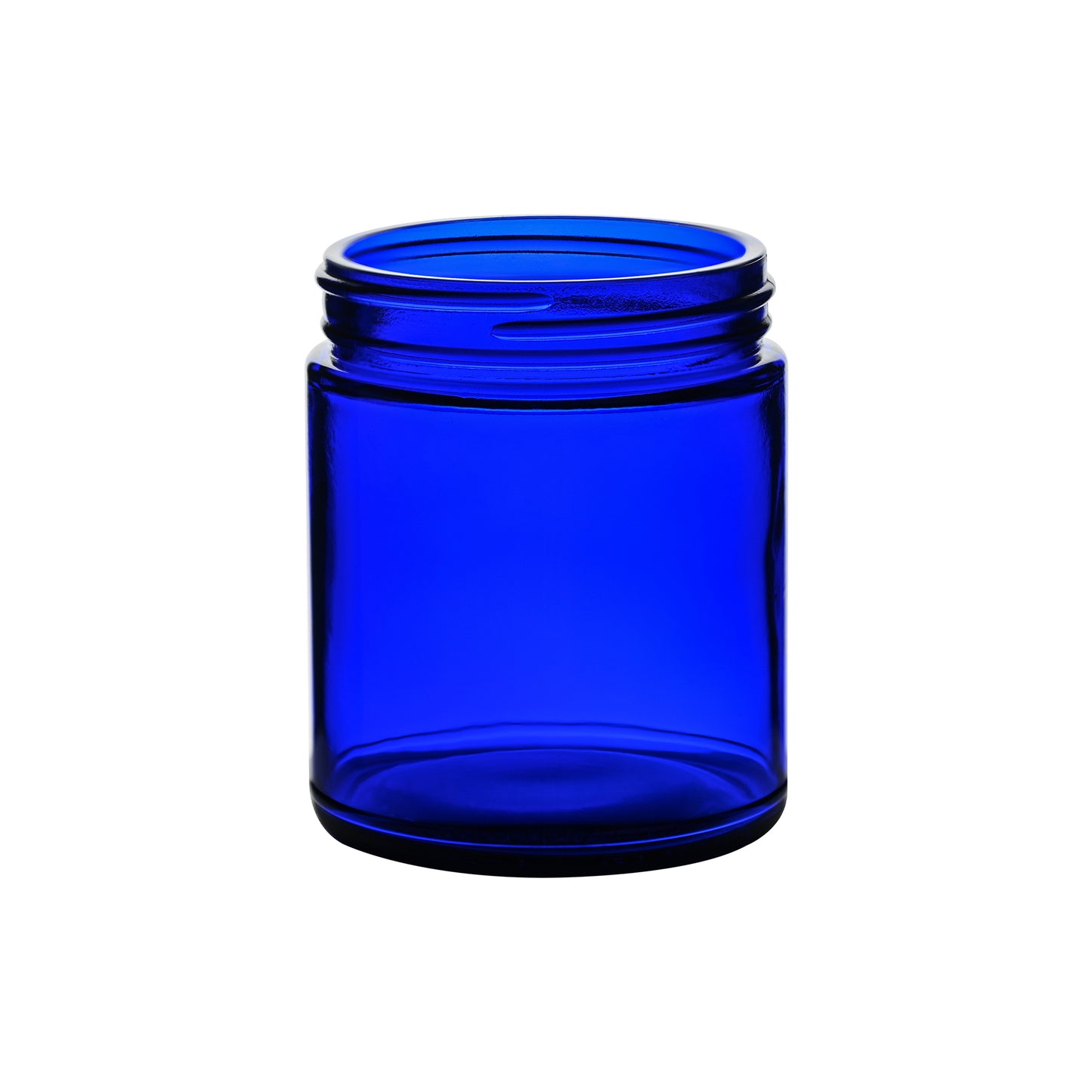 9 oz Cobalt Blue Straight Sided Glass Jar with 70-400 Neck Finish