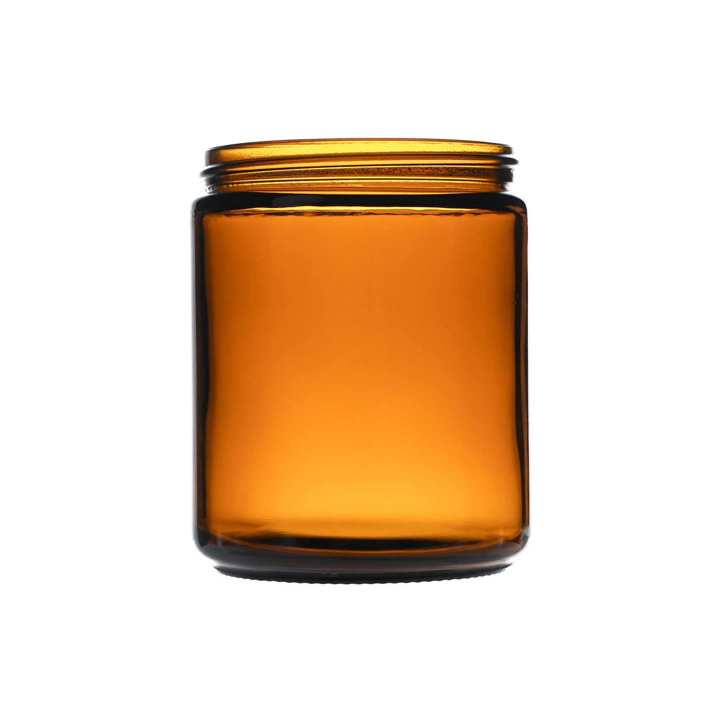 280g Amber Straight Sided Glass Jar with 70-400 Neck Finish