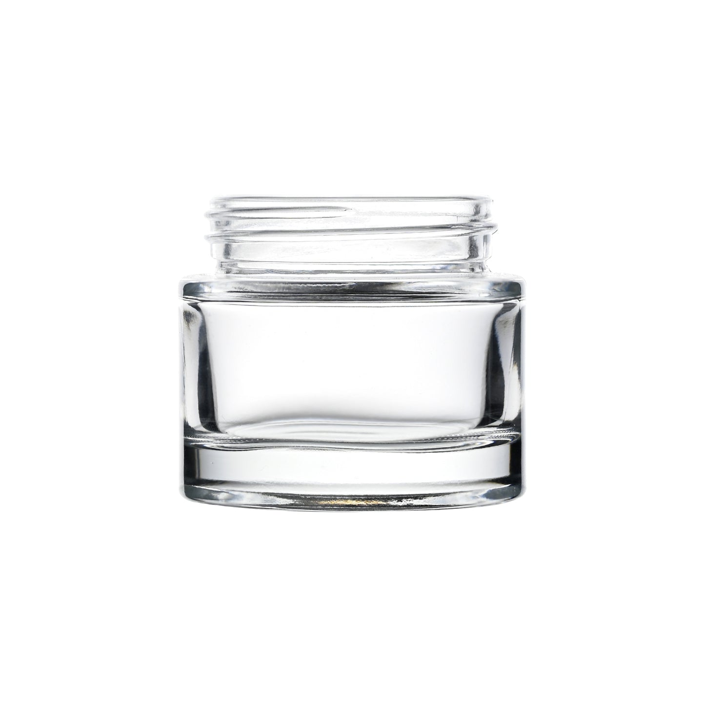 2 oz Clear Thick Wall Glass Jar with 53-400 Neck Finish