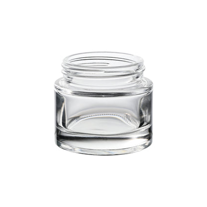 2 oz Clear Thick Wall Glass Jar with 53-400 Neck Finish