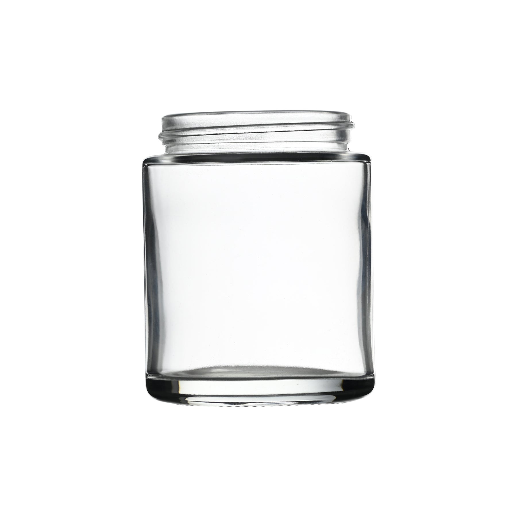 3.5 oz Clear Straight Sided Glass Jar with 50-400 Neck Finish