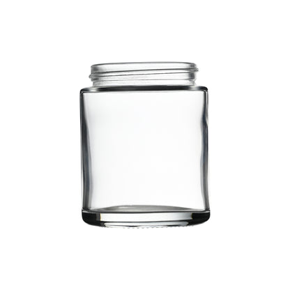 3.5 oz Clear Straight Sided Glass Jar with 50-400 Neck Finish