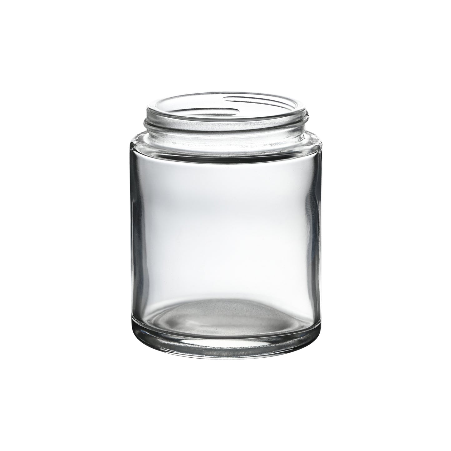 3.5 oz Clear Straight Sided Glass Jar with 50-400 Neck Finish