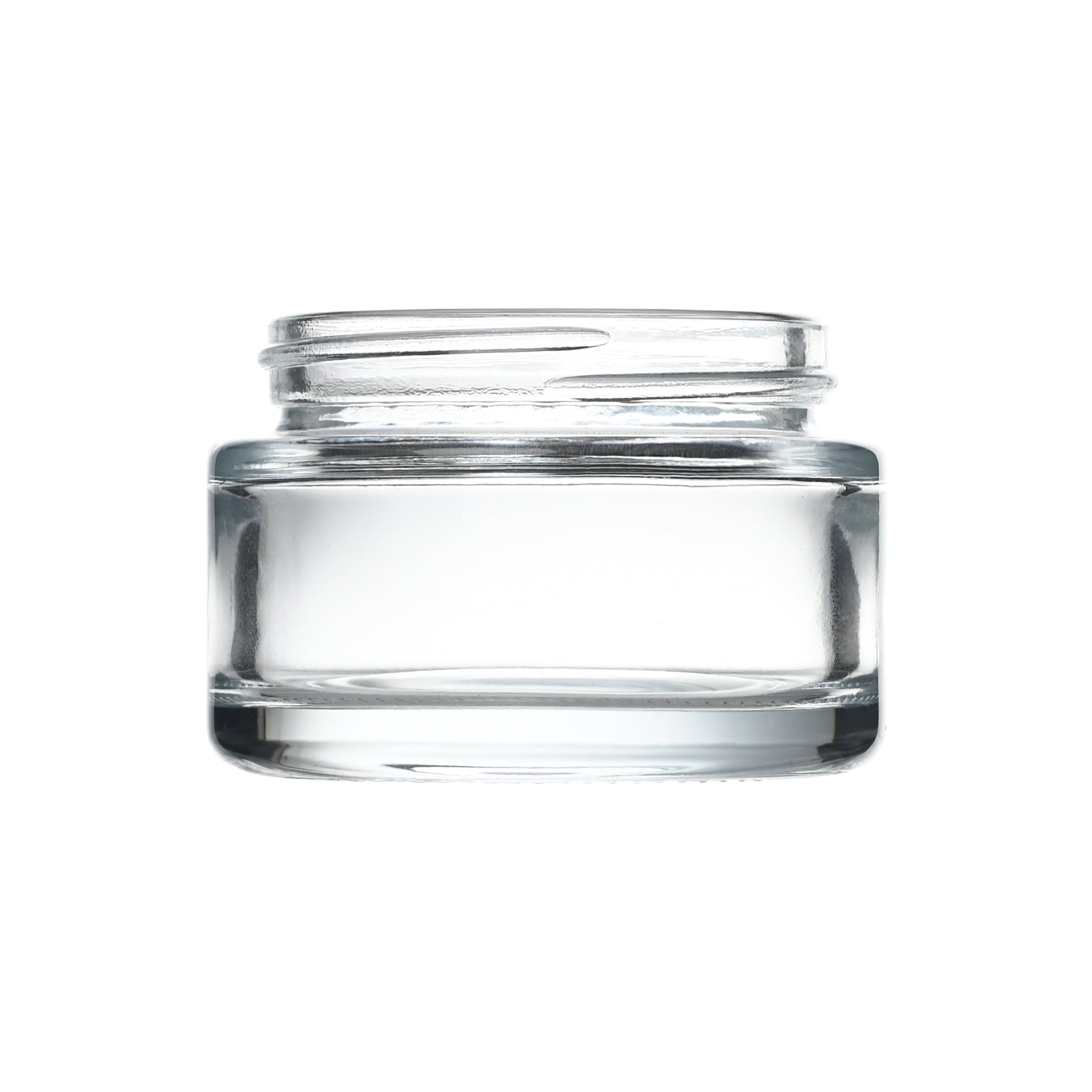 1.4 oz Clear Straight Sided Glass Jar with 50-400 Neck Finish