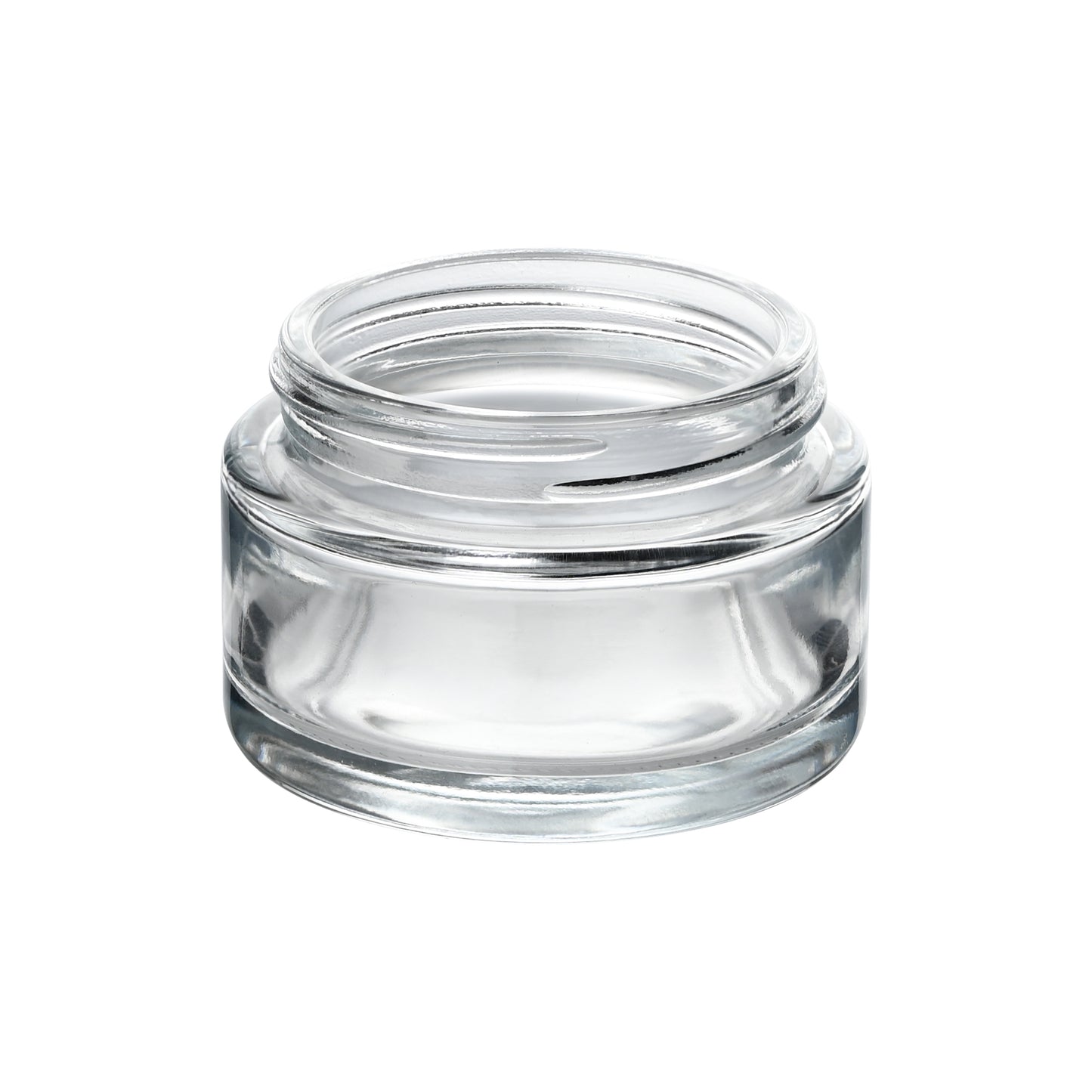 1.4 oz Clear Straight Sided Glass Jar with 50-400 Neck Finish