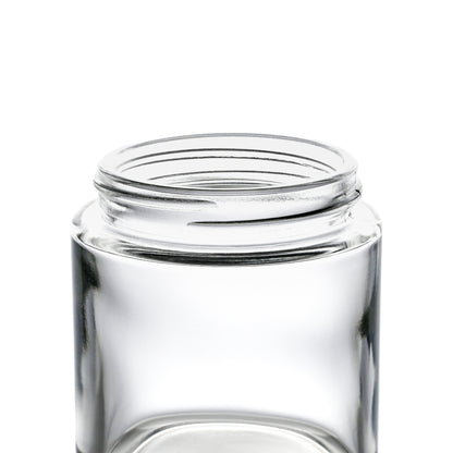3 oz Clear Straight Sided Glass Jar with 50-400 Neck Finish