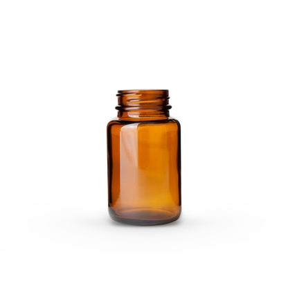 100cc Amber Glass Packer Bottle 38-400 Neck
