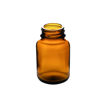 60cc Amber Glass Wide Mouth Packer Bottles with 33-400 Neck Finish
