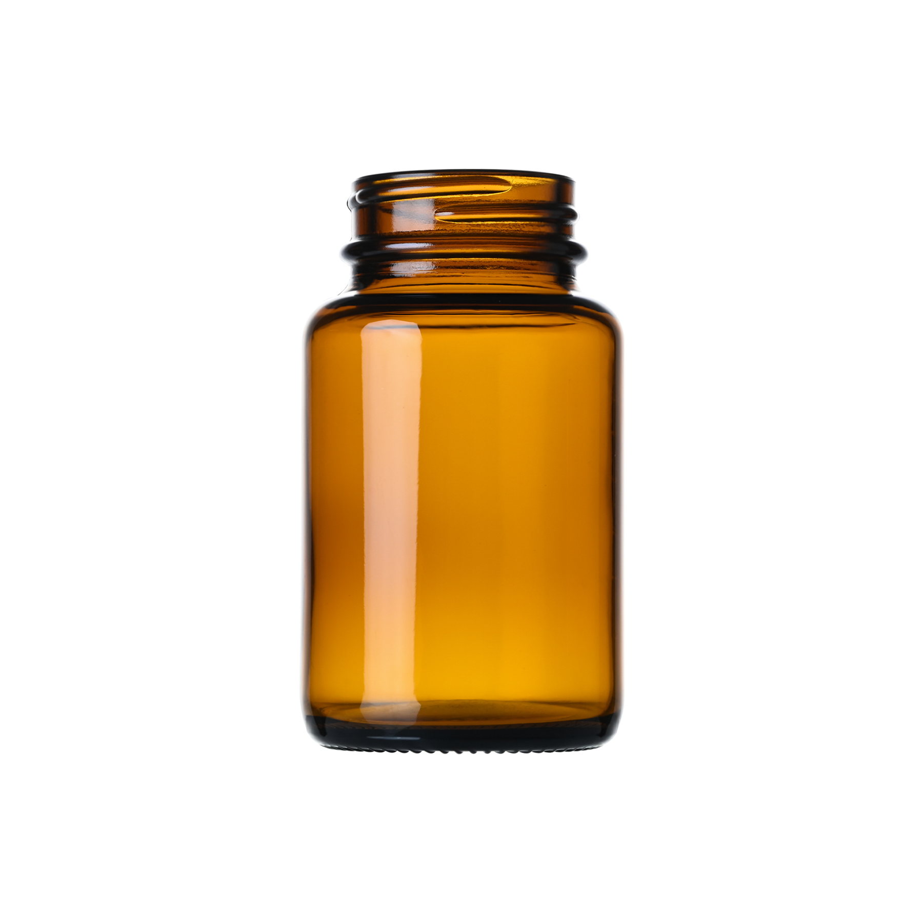 100cc Amber Glass Wide Mouth Packer Bottles with 38-400 Neck Finish
