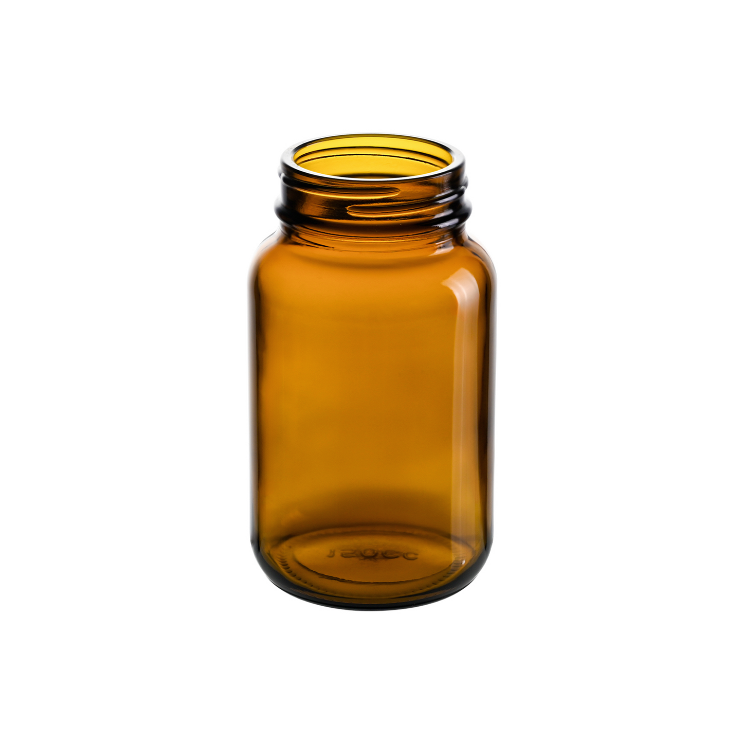 150cc Amber Glass Wide Mouth Packer Bottles with 45-400 Neck Finish