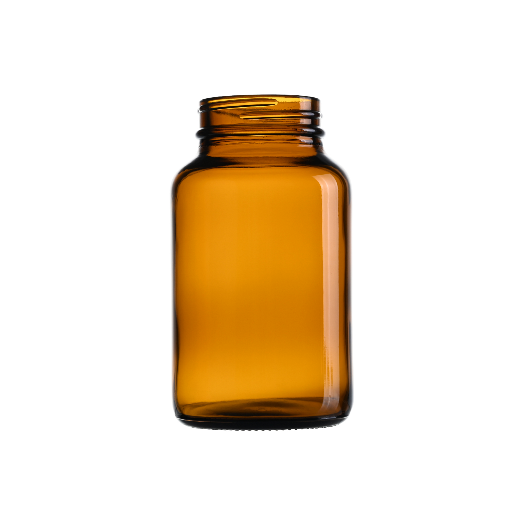 200cc Amber Glass Wide Mouth Packer Bottles with 45-400 Neck Finish