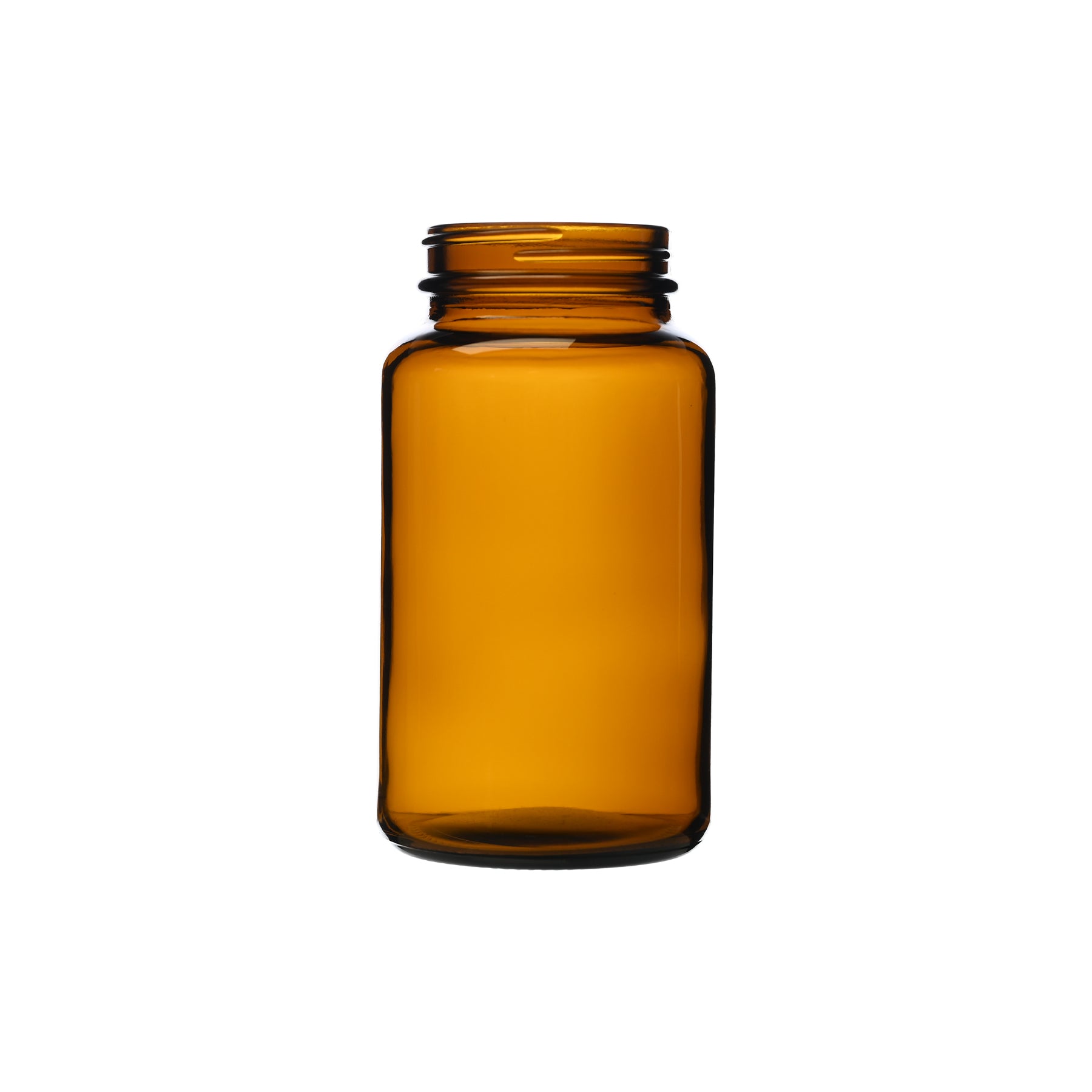 300cc Amber Glass Wide Mouth Packer Bottles with 53-400 Neck Finish