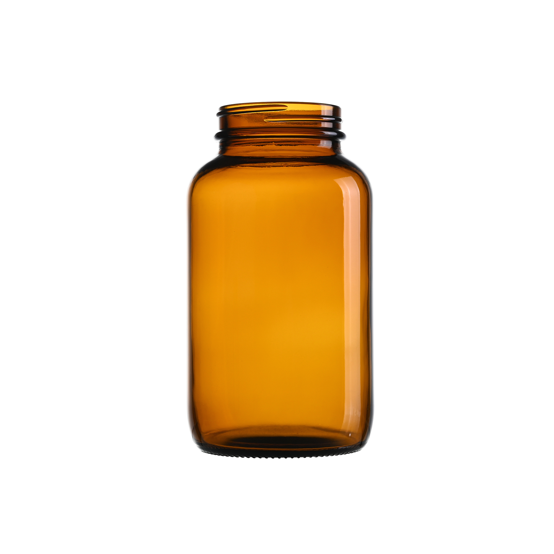 400cc Amber Glass Wide Mouth Packer Bottles with 53-400 Neck Finish