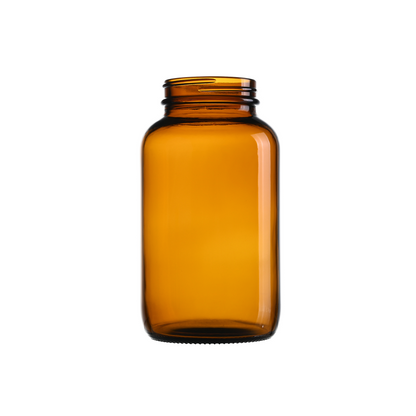 400cc Amber Glass Wide Mouth Packer Bottles with 53-400 Neck Finish
