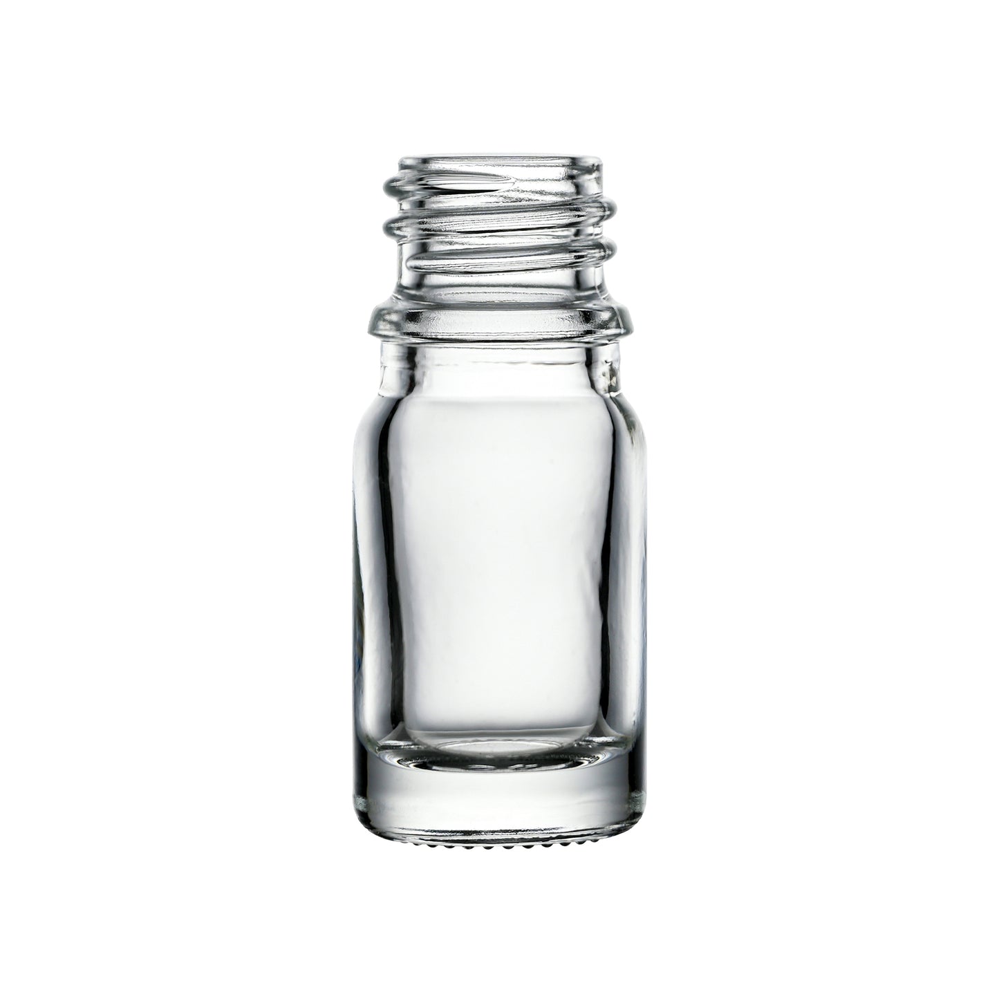 5 ml Glass Euro Round Bottle with 18 mm Neck Finish
