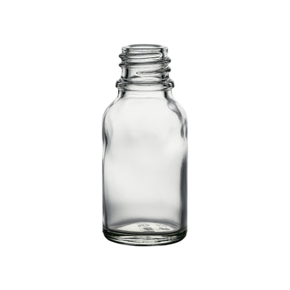 15 ml Euro Round Glass Bottles 18 mm Neck Finish