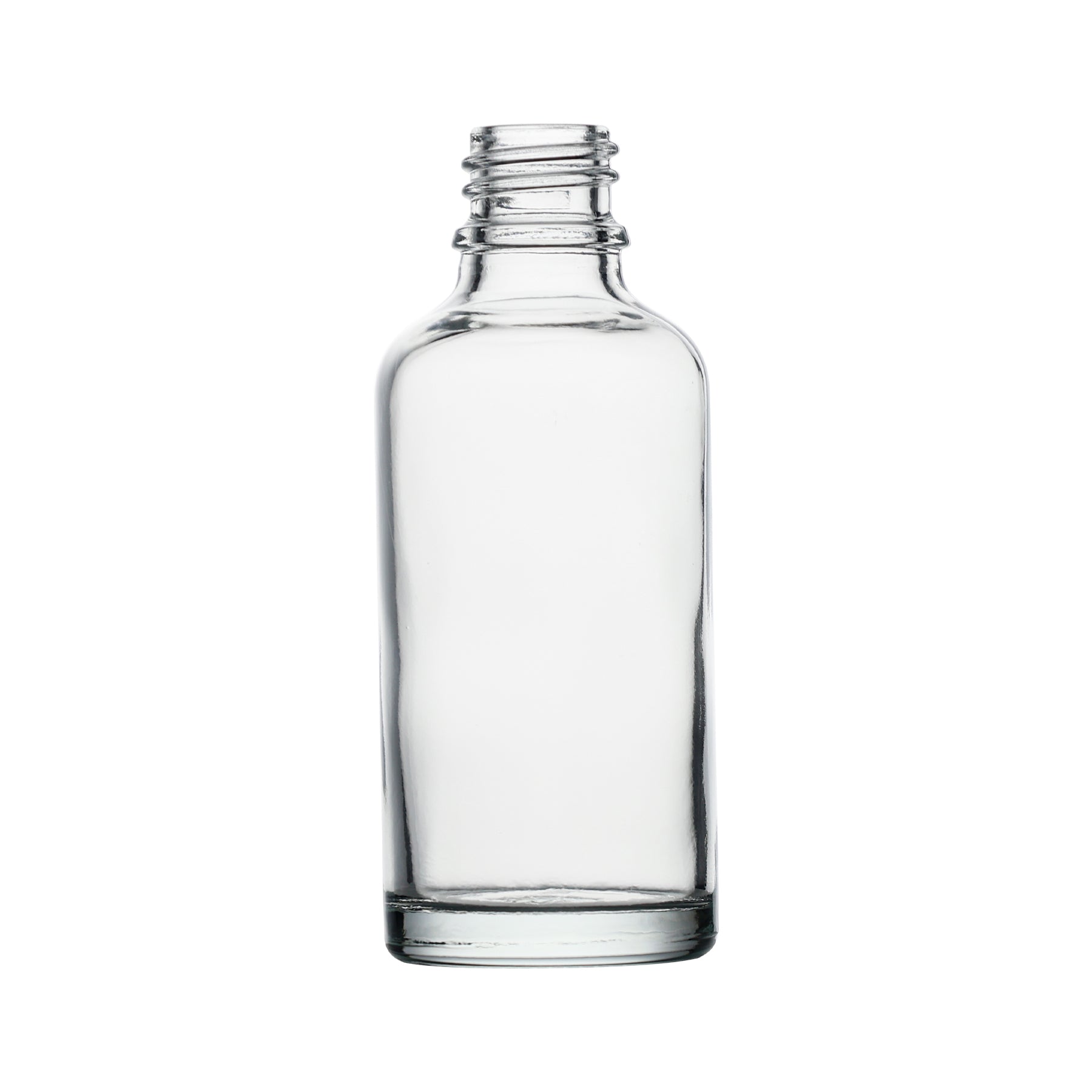 50 ml Glass Euro Round Bottle with 18 mm Neck Finish